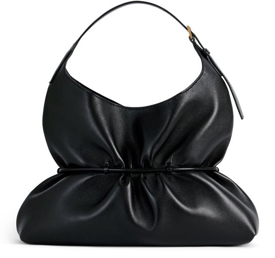 Balmain Medium Sphynx leather handbag in A Noir — view 3