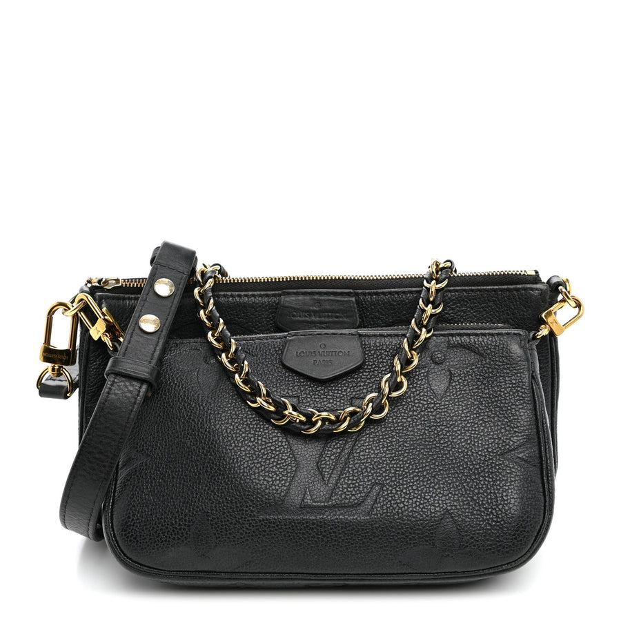 Multi Pochette Accessoires in Black, front assembled reference view