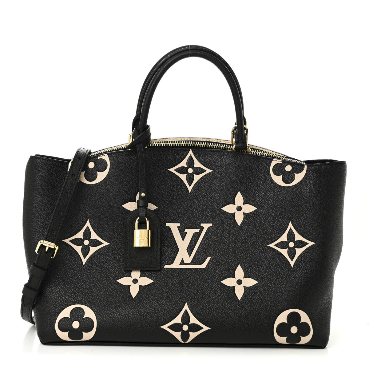 Grand Palais in Black/Beige, front with matching strap reference view