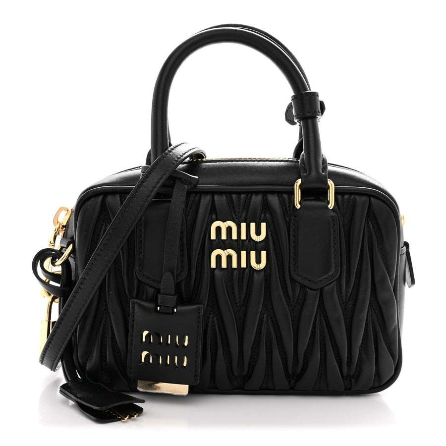 Small Arcadie Bag in Black, front_full_product, full product reference view