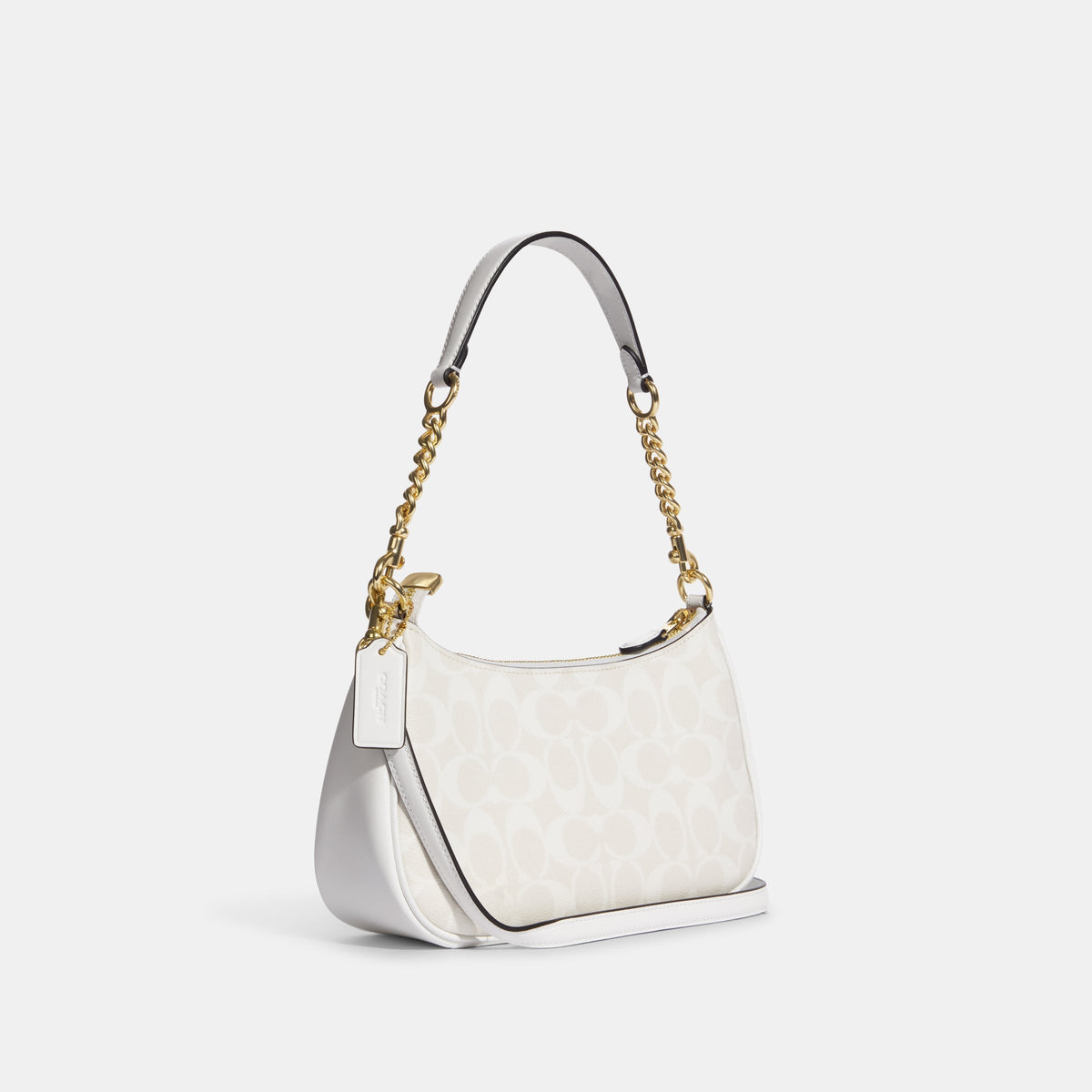 Teri Shoulder Bag in Chalk/Glacierwhite, three-quarter rear/side, full product reference view