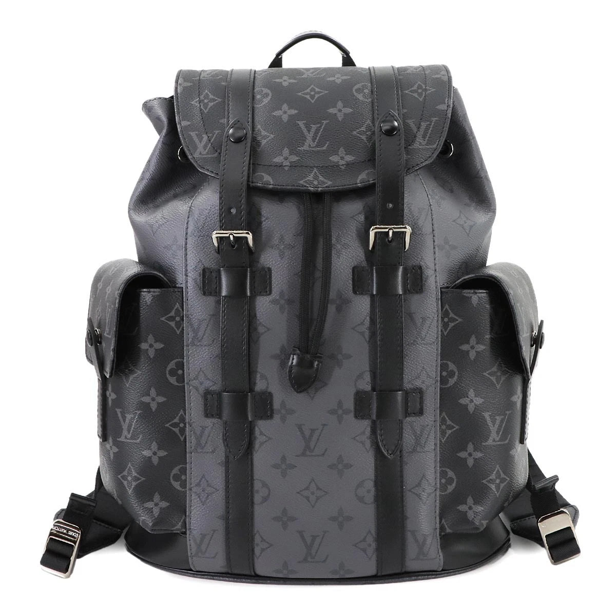 Christopher PM Backpack in Monogram Eclipse Reverse, front, full product reference view