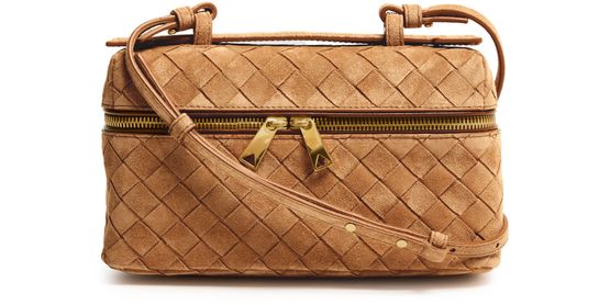 Bottega Veneta Bang Bang vanity case in Amber-Gold — view 1