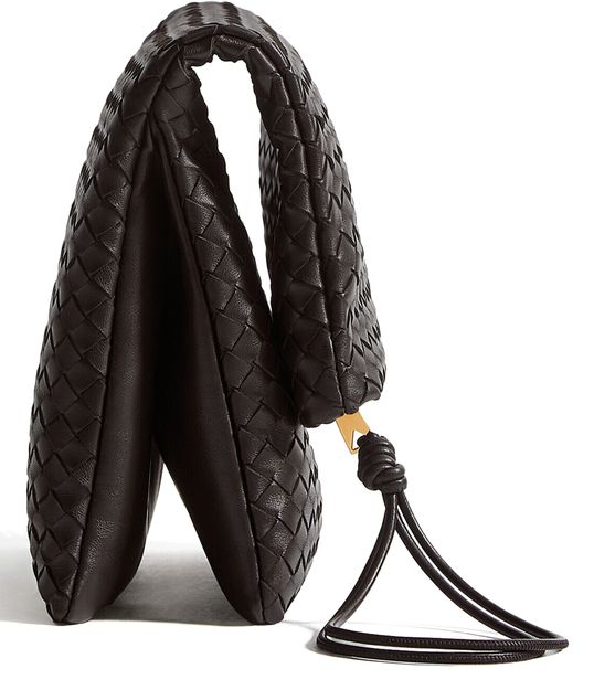 Bottega Veneta Giornale Pouch in Espresso-Brass V — view 2
