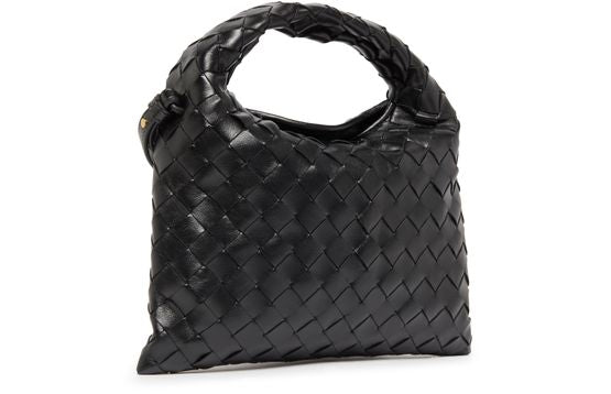 Bottega Veneta Hop mini bag in Black-M Brass-Black — view 2