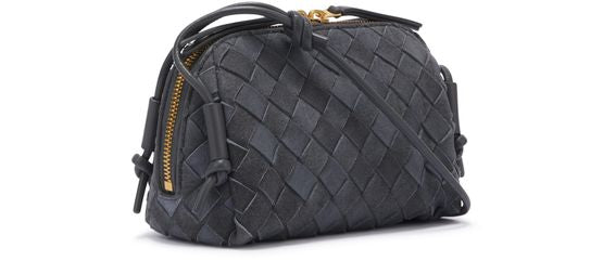 Bottega Veneta Intrecciato Concert Pouch in Cloudy Ind/Gra.Mix-G — view 2