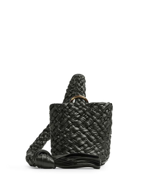 Bottega Veneta Kalimero small bag in Dark Green-M Brass — view 4
