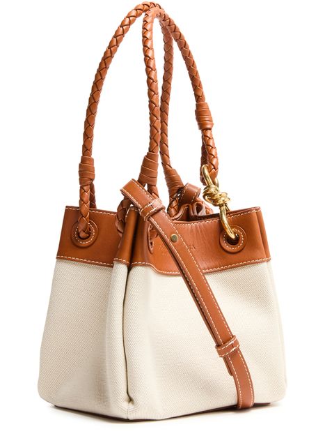 Bottega Veneta Parachute bag in Nat/Li Wood/Li Wo-Mb — view 2