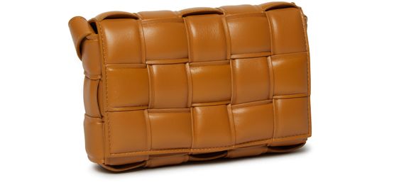 Bottega Veneta Small Padded Cassette bag in Camel 20-Gold — view 2