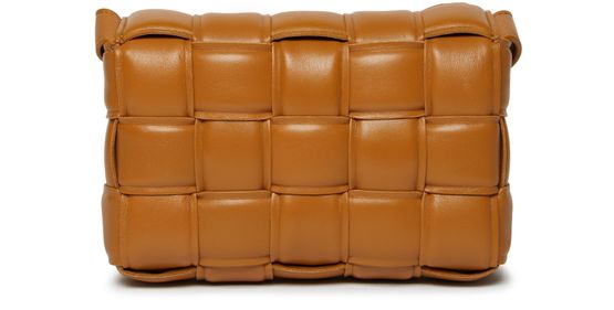 Bottega Veneta Small Padded Cassette bag in Camel 20-Gold — view 3