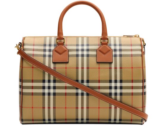 Burberry Check Bowling bag in Vntg Chk/Briar Brown — view 2
