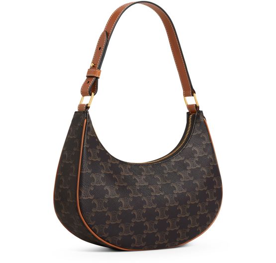 Celine Ava bag in Triomphe canvas and calfskin in Tan — view 2