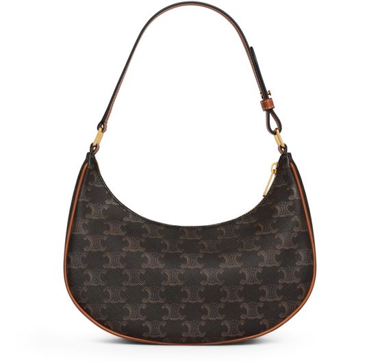 Celine Ava bag in Triomphe canvas and calfskin in Tan — view 3