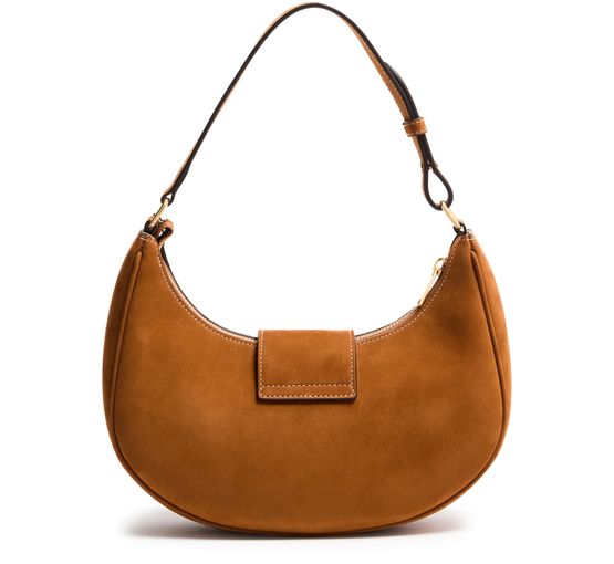 Celine Ava Triomphe bag in nubuck calfskin in camel — view 3