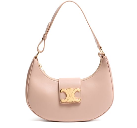 Celine Ava Triomphe bag in smooth calfskin in Soft Peach — view 1
