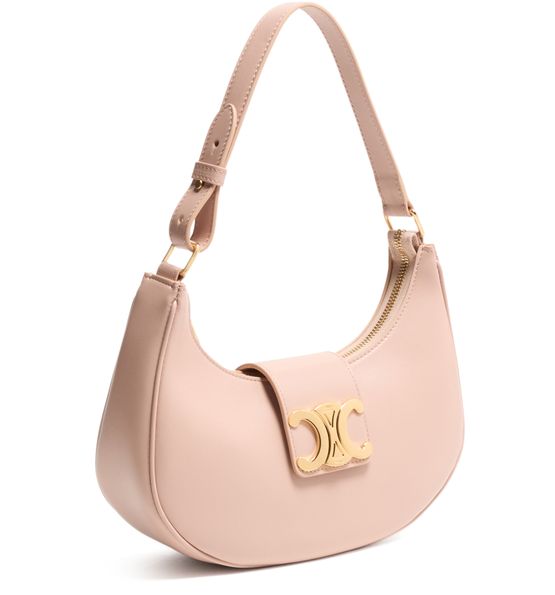 Celine Ava Triomphe bag in smooth calfskin in Soft Peach — view 2