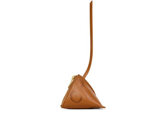 Celine Berlingot charm in lambskin in Golden Tan — view 2