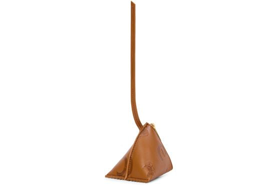 Celine Berlingot charm in lambskin in Golden Tan — view 3