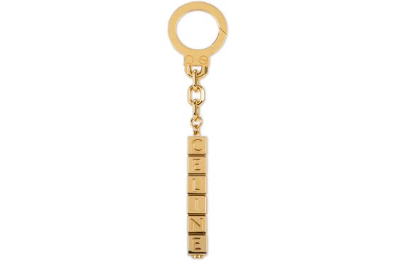 Celine cube bag charm in Gold — view 1