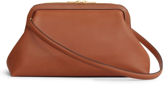 Celine Doctor pouch in supple natural calfskin in Tan — view 3