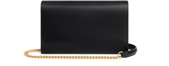 Celine Enveloppe wallet on chain in Black — view 3