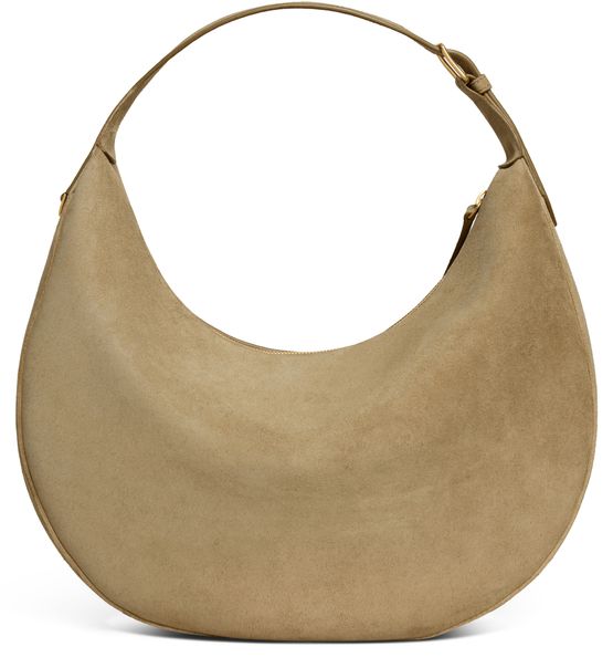 Celine Large Celine Lulu in suede calfskin in Stone Beige — view 3