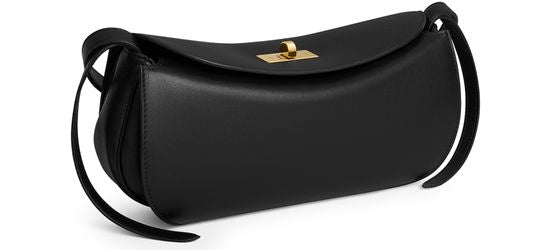 Celine Little hot dog in supple natural calfskin in Black — view 2