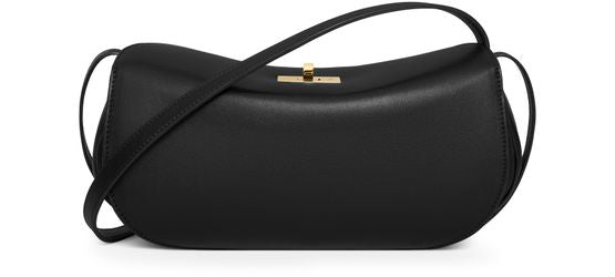 Celine Little hot dog in supple natural calfskin in Black — view 3