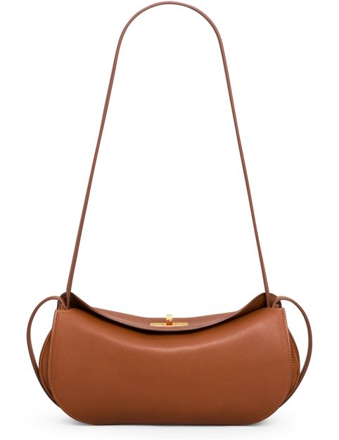 Celine Little hot dog in supple natural calfskin in Tan — view 4