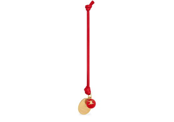 Celine Maison Celine medallion charm in Ultra Red — view 1
