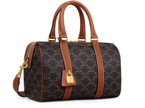 Celine Medium boston in Triomphe in Tan — view 2