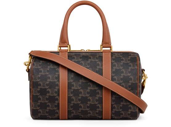 Celine Medium boston in Triomphe in Tan — view 3