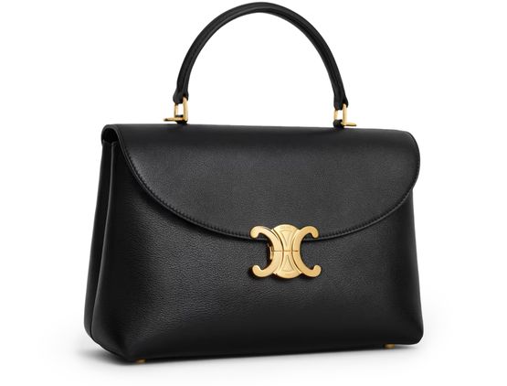 Celine Medium Nino bag in supple calfskin in Black — view 2