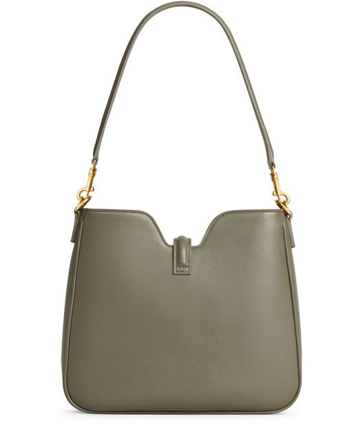 Celine Small Camille 16 soft bag in smooth calfskin in Golden Khaki — view 3