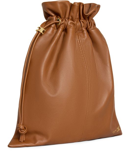 Celine Small Crystal pouch in lambskin in Soft Tan — view 2
