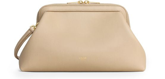 Celine Small doctor pouch in supple natural calfskin in Deep Ivory — view 1