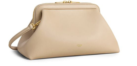 Celine Small doctor pouch in supple natural calfskin in Deep Ivory — view 2