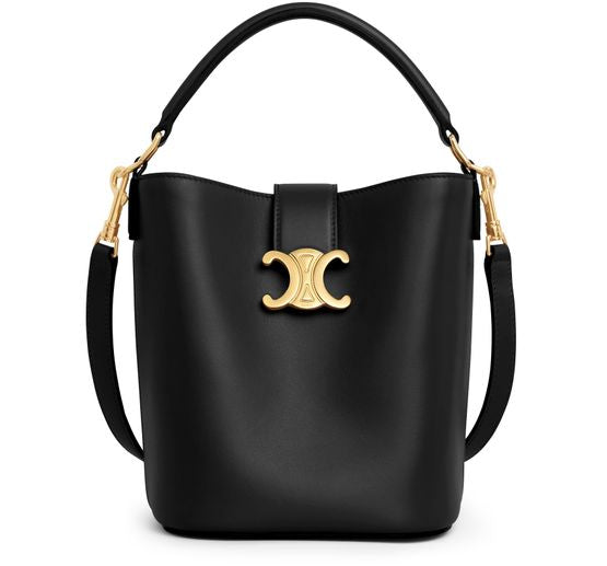 Celine Small Louise bag in smooth calfskin in Black — view 1