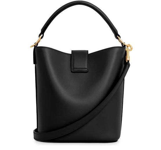 Celine Small Louise bag in smooth calfskin in Black — view 3