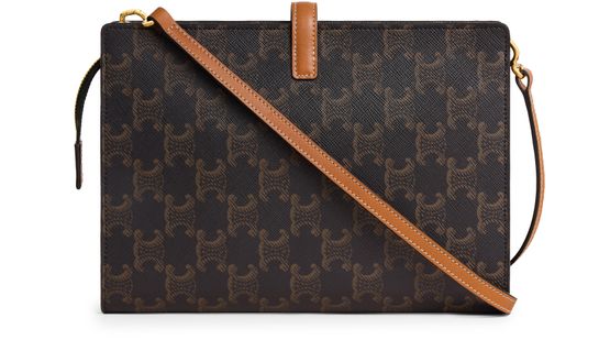 Celine Small Note Book Shoulder Bag in Miel — view 3