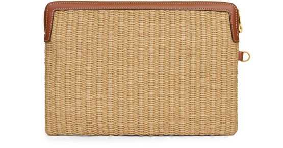 Celine Small pouch with strap in Tan — view 3