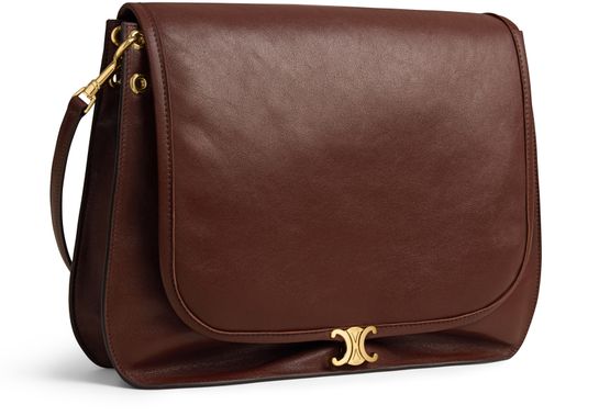Celine Soft Triomphe Besace in Brick — view 2