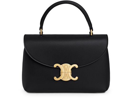 Celine teen Nino bag in shiny calfskin in Black — view 1