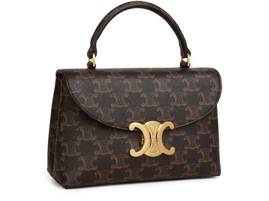 Celine Teen Nino bag in Triomphe canvas in Tan — view 2