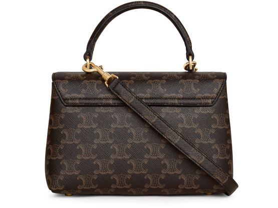 Celine Teen Nino bag in Triomphe canvas in Tan — view 3