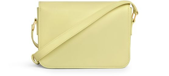 Celine teen Triomphe bag in shiny calfskin in Citrus — view 3