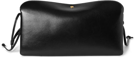 Celine Trio east west in glossy lambskin in Black — view 3