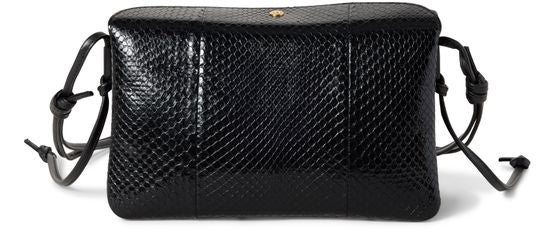 Celine Trio flap in python in Black — view 1