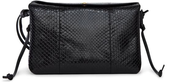 Celine Trio flap in python in Black — view 3