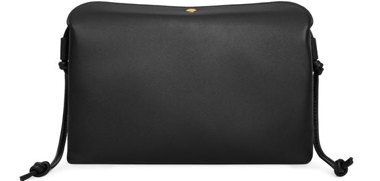 Celine Trio flap in smooth lambskin in Black — view 3